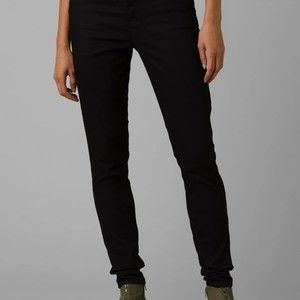 Prana Oday Black Skinny Jeans Organic Cotton Blend Size 2 Tall